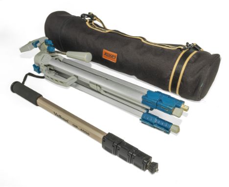 A tripod and a mono pod