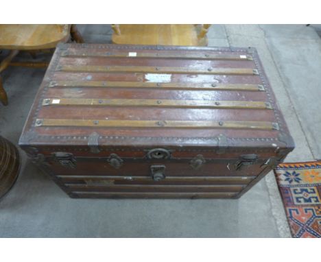 An early 20th Century steamer trunk