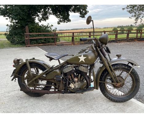 You are bidding for a&nbsp;1941 Harley-Davidson WLA WW 2 US ARMY Motorcycle.
Older restauration that has been in storage for 