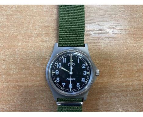 Rare CWC Cabot Watch Co Switzerland British Army W10 Service Watch, Nato Marks, Date 1991, * GULF WAR 1 *
*Always make sure t