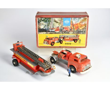 Gama, Feuerwehr 2622, W.-Germany, 53 cm, Kst, LM, Okt Z 2-, Z 2-