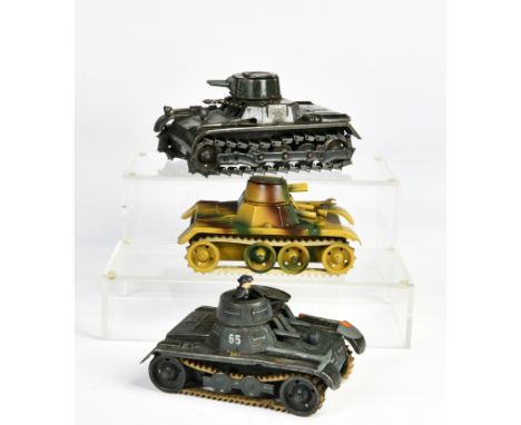 Gama, 3 Panzer, Germany, 16-18 cm, Blech, teilw. Mängel, Z 2-3