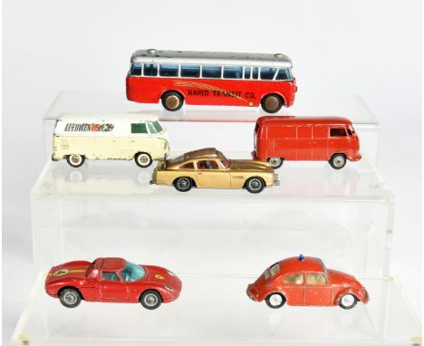 Corgi, Tekno, Gama, Konvolut Fahrzeuge, 1:43, Druckguss, LM, Z 2-3