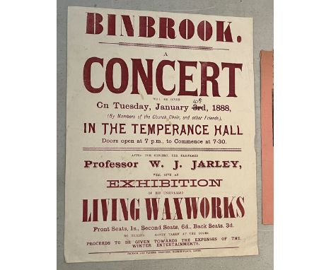 Edison's Phonograph. An early printed flyer for a demonstration of 'The Wonderful Talking Machine, Edison's Latest Phonograph