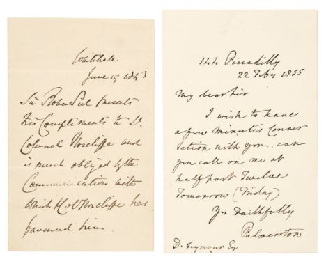 * Victorian Autographs. An assorted collection of 40 Autograph Letters and signatures by notable people,19th century, includi