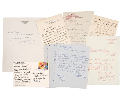 * Literary Autographs. A group of 18 Autograph Letters Signed, mostly 20th century, comprising Autograph Letters Signed by Jo