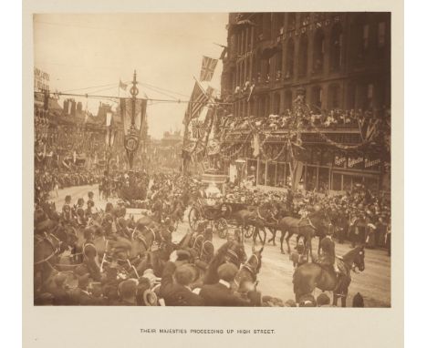 King Edward VII. Visit of His Majesty King Edward VII and Her Majesty Queen Alexandra to Sheffield, 12 July, 1905, 20 photogr