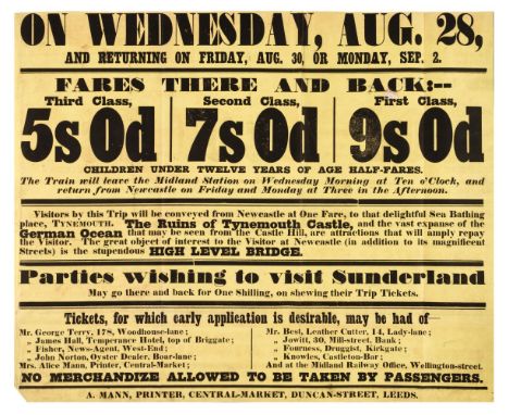 Bell (John). Account of Queen Victoria passing through Newcastle upon Tyne, on Friday 28 September 1849, circa 1850, frontisp