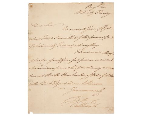 * King George III's Children. A well-themed collection of 21 autographs of King George III's children and 2 of his grandchild