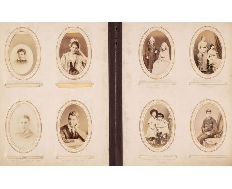 * Gurney Family Photographs. A collection of 110 cartes de visite and 24 cabinet cards of the Gurney family, 1860s/1870s, alb