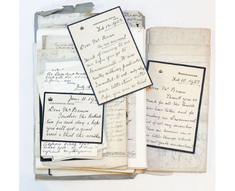 * Historical Autographs. A miscellaneous selection of autograph letters, documents, a few clipped signatures, etc., 18th/20th