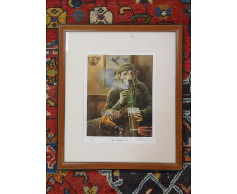 Mick Cawston 'The Gamekeeper' Signed in Pencil 51 of 500 Limited edition print 25 x 30cm 