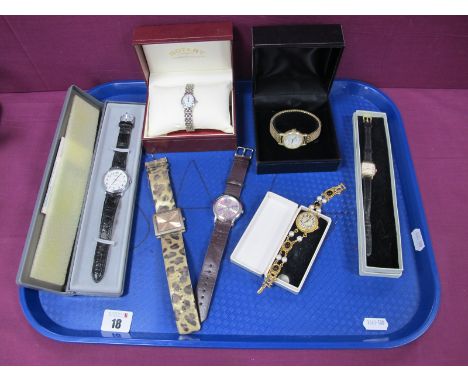 A Small Collection of Modern Ladies Wristwatches, including Old English, Lorus, Rotary, etc :- One Tray