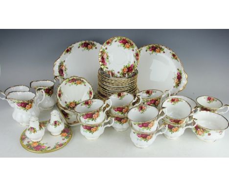 A Royal Albert Old Country Roses forty eight piece part tea service, (48)