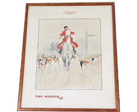 After Cecil Aldin,colour print,'The Master', a hunting print,published by Thomas Mclean, dated October 1st 1900, 51cm x 42cm 