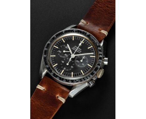 A RARE GENTLEMAN'S STAINLESS STEEL OMEGA SPEEDMASTER PROFESSIONAL "PRE MOON" CHRONOGRAPH WRIST WATCHCIRCA 1967, REF. 105.012-