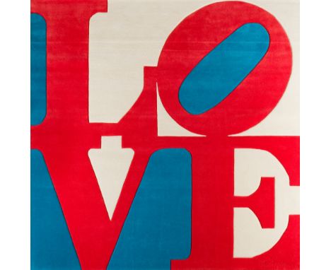 Indiana, Robert(1928 - 2018)Chosen LoveTeppichHandsigniert und nummeriert Verso: 140/175242 x 242 cmIndiana sah die Ästhetik 