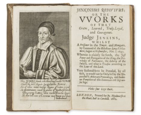 Law.- Jenkins (David) Jenkinsius redivivus: or The vvorks of that grave, learned, truly-loyal, and courageous. Judge Jenkins,