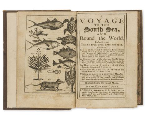 Voyages.- Cooke (Capt. Edward) A Voyage to the South Sea, and Round the World..., first edition, 20 engraved plates and maps,