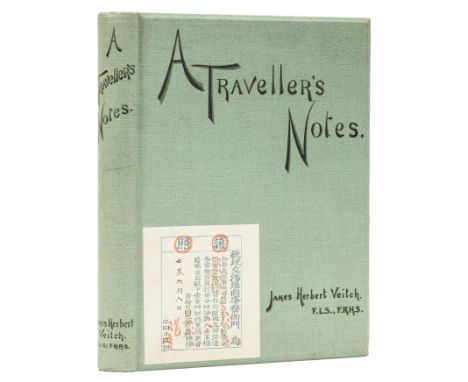 Asia.- Veitch (James Herbert) A Traveller's Notes, first edition, folding map, plates and illustrations, some foxing, origina