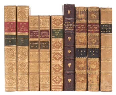 Library sets.- Huskisson (William) The Speeches..., 3 vol., engraved portrait frontispiece, contemporary calf, gilt, spines g