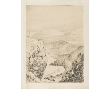 Britain.- English School (first half of the 19th century) An album of approximately 150 drawings illustrating views from acro