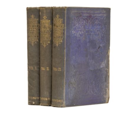 Dickens (Charles) Great Expectations, 3 vol., first edition, vol.2 second issue, 32pp. publisher's catalogue at end of vol.3 