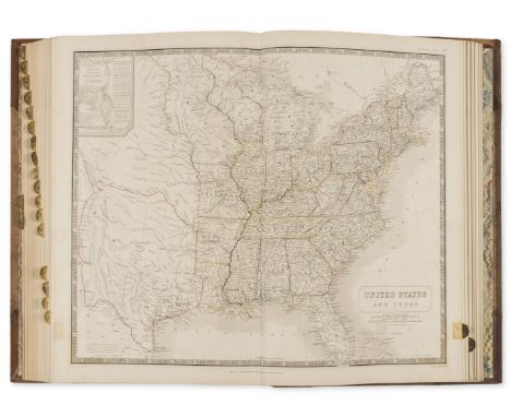 America.- Johnston (Alexander Keith) The National Atlas of Historical, Commercial, and Political Geography, first edition, en