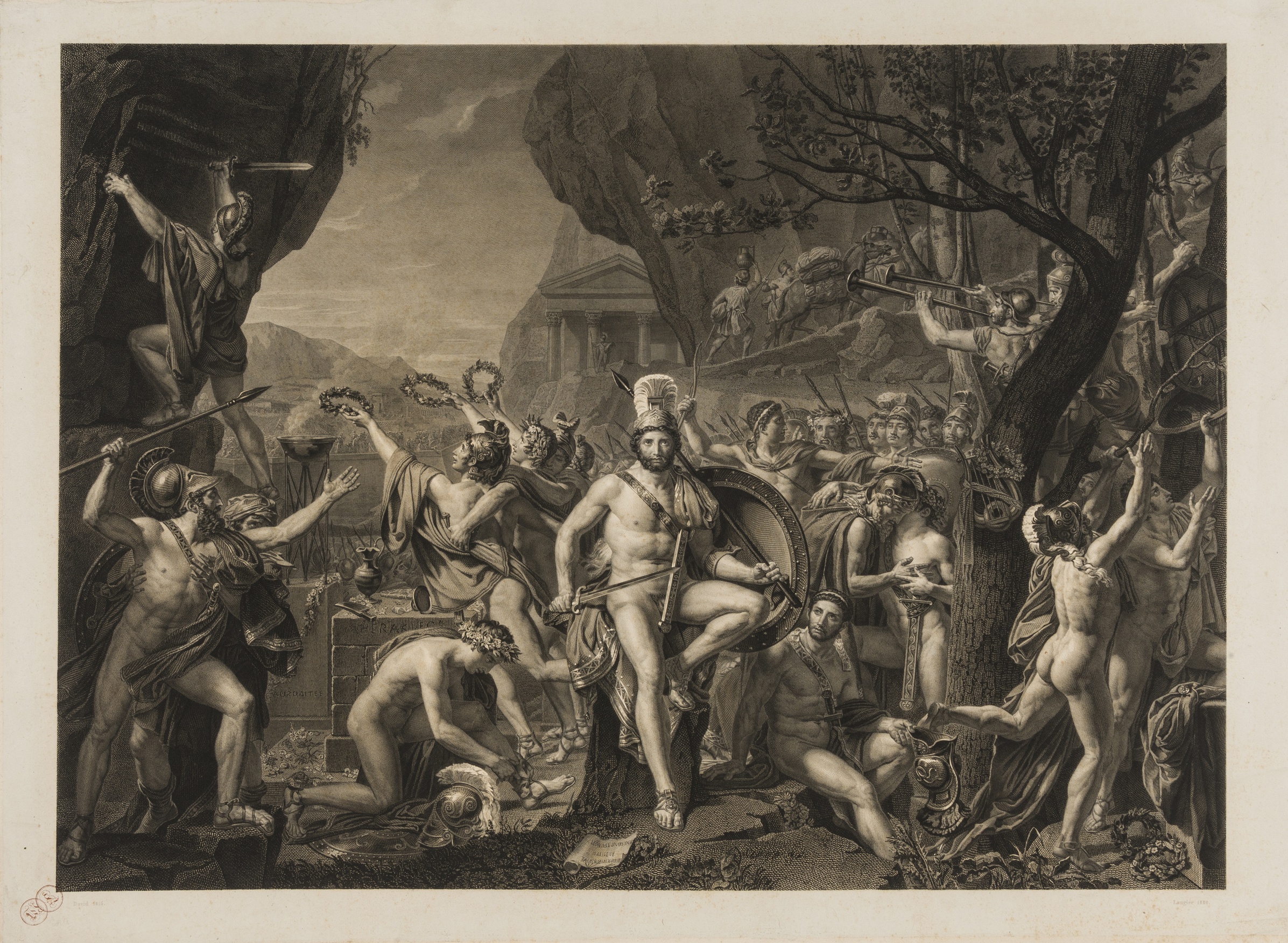 After JacquesLouis David (17481825) Leonidas at