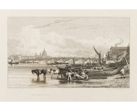 London.- Cooke (George) Views in London and its Vicinity, first edition, large paper copy, 48 engraved plates on india paper,