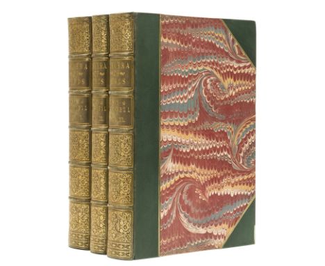 Birds.- Gray (George Robert) The Genera of Birds, 3 vol., first edition, list of subscribers, 185 hand-coloured and 150 plain