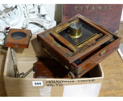     A Houghton`s Triple Victo Camera For Spares Or Repair                           