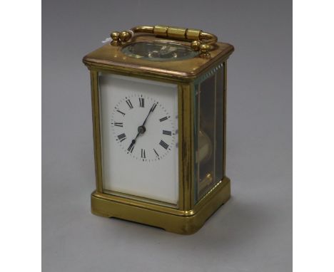 A French brass carriage clock