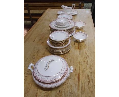 SPODE 'KENSINGTON' PART DINNER SERVICE, various dates [Y8051] including thirteen dinner plates. (51 pieces) (Packaging not in