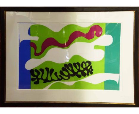 HENRI MATISSE 'The lagoon', lithograph from the Jazz suite issued in folio in 2005, 40cm x 60cm, framed and glazed.