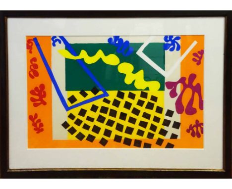 HENRI MATISSE 'Les codomas', lithograph from the Jazz suite issued in folio in 2005, 40cm x 60cm, framed and glazed.