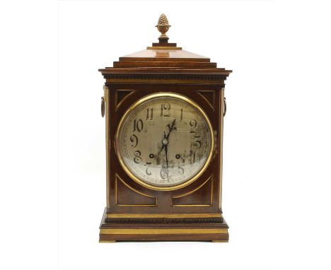 A large early 20th century mantle clock, with gilt mounts
