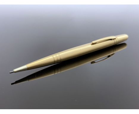 A 9 carat gold Life Long propelling pencil, 12.5cm long