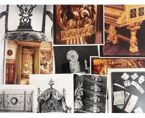 Architectural interest, a large collection of framed photographs and research papers, related to Dr Geoffrey Beard OBE, FSA (