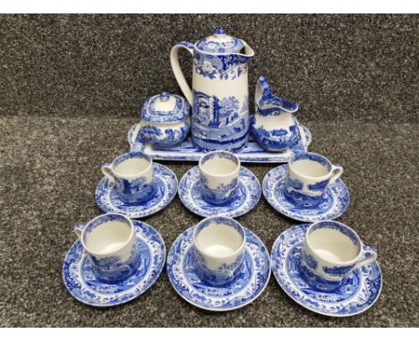 16 pieces of spode blue &amp; white tea China