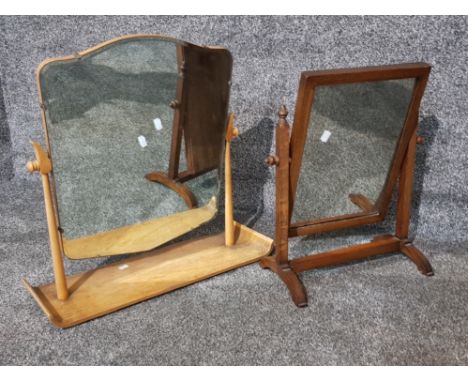 2 vintage dressing table mirrors