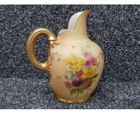 Royal Worcester flat back jug