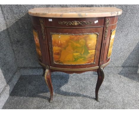 A spanish commode with marble top in the Louis xvi style 70 x 73 x 41cm.
