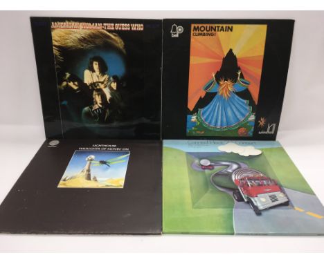 A first UK pressing of 'Thoughts Of Movin On' by Lighthouse on Vertigo 6342 011 together with LPs by The Guess Who, Mountain 