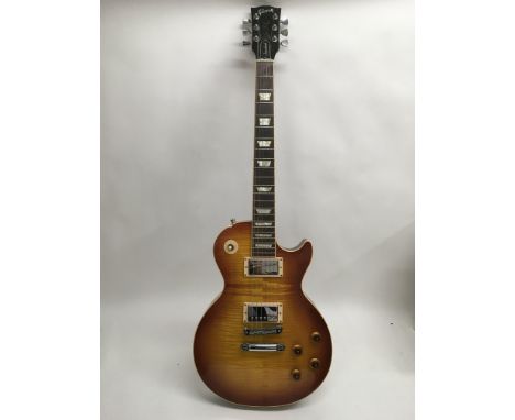 A 2009 Gibson Les Paul Standard electric guitar supplied with original Gibson branded hard carry case, serial number 00129 06