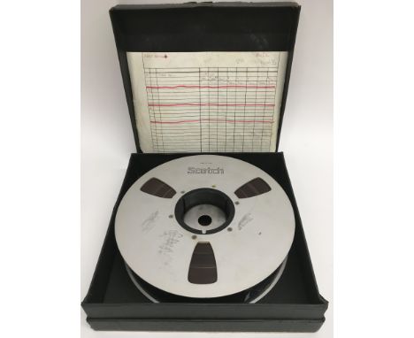 Marc Bolan interest. A rare and unique 16 track studio master reel of 2inch tape of Bolan attempting to record a track called