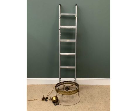VINTAGE RISE &amp; FALL CEILING LIGHT FITTING and an Abru threeway stepladder