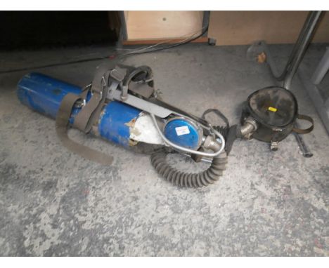 vintage breathing apparatus and mask