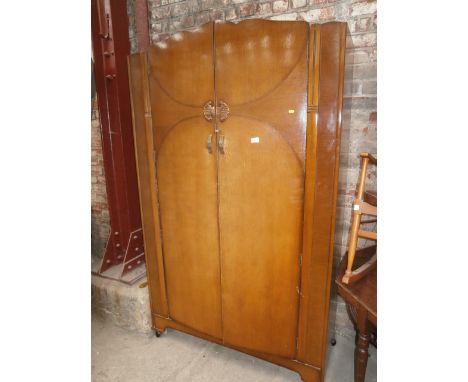 vintage double door wardrobe