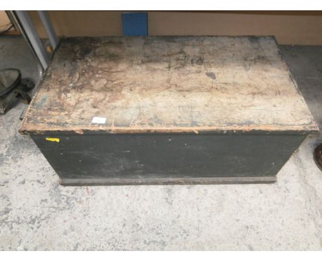 vintage wooden tool chest